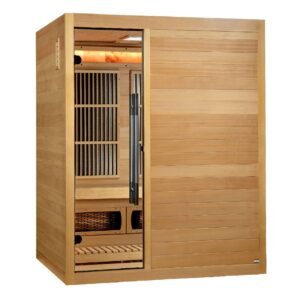 Golden Designs Soria 3 Person Full Spectrum Hybrid Traditional Sauna