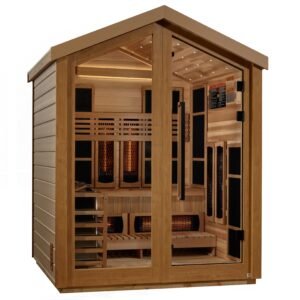 Golden Designs Loviisa 3 Person Outdoor Full Spectrum Hybrid Sauna