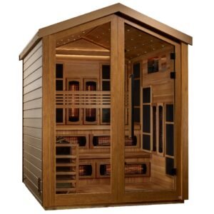 Golden Designs Kaskinen 6 Person Outdoor Full Spectrum Hybrid Sauna