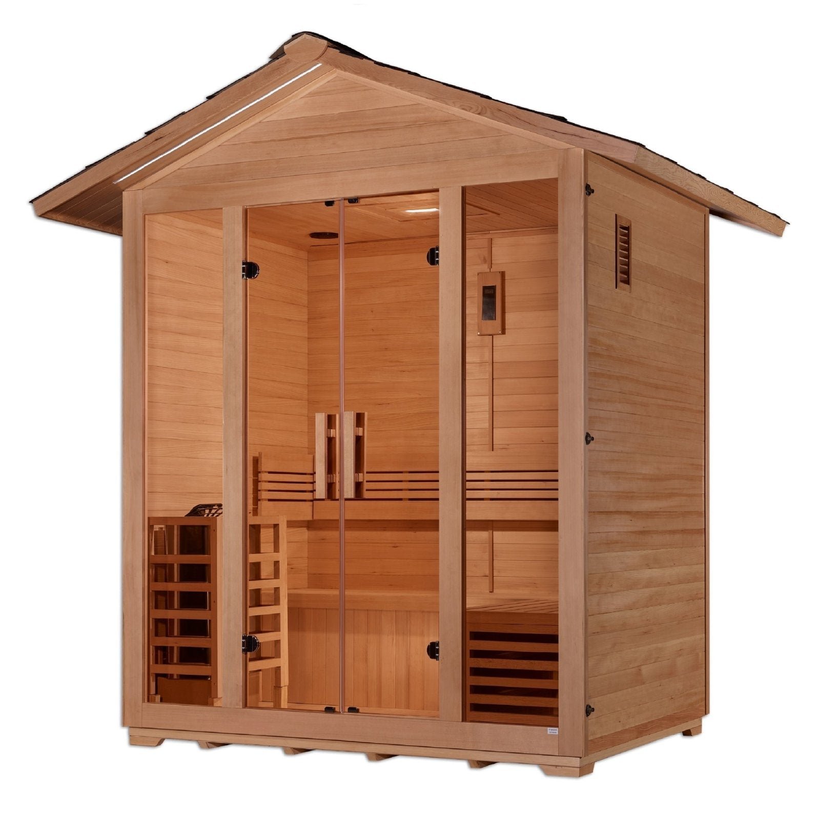 Golden Designs Vorarlberg 5 Person Outdoor Traditional Sauna - Image 3