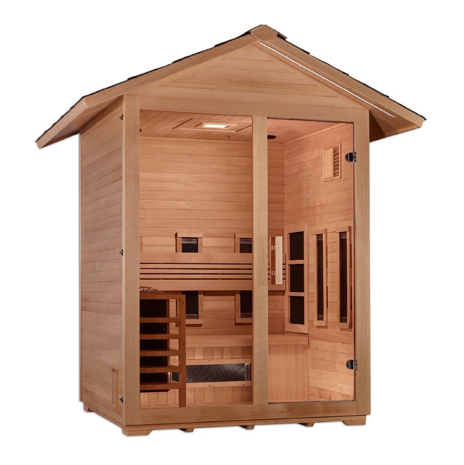 Golden Designs Carinthia 3 Person Hybrid Outdoor Steam Sauna