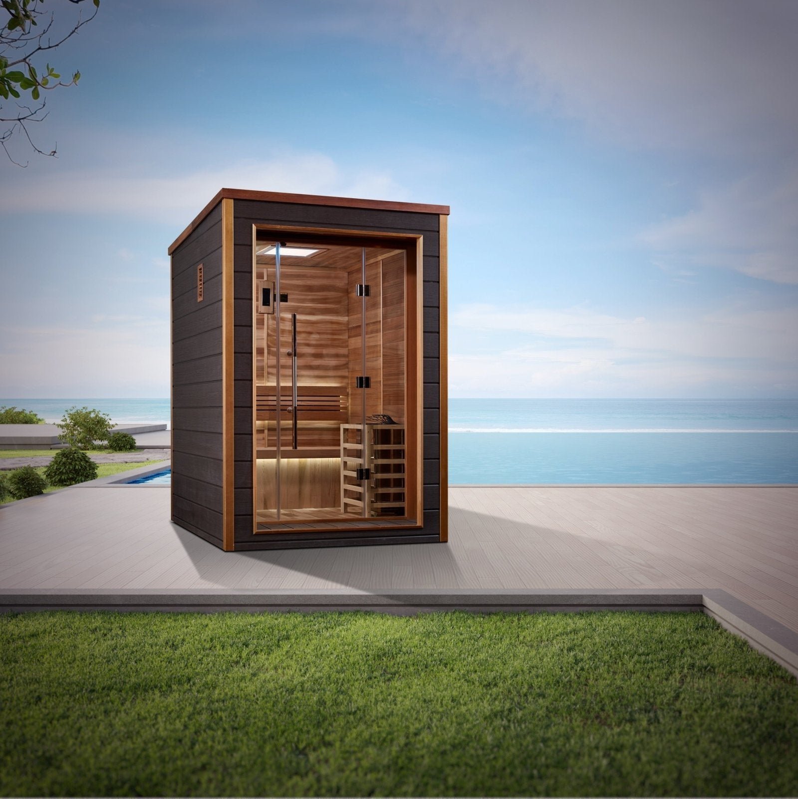 Golden Designs Narvik 2 Person Traditional Sauna - Image 4