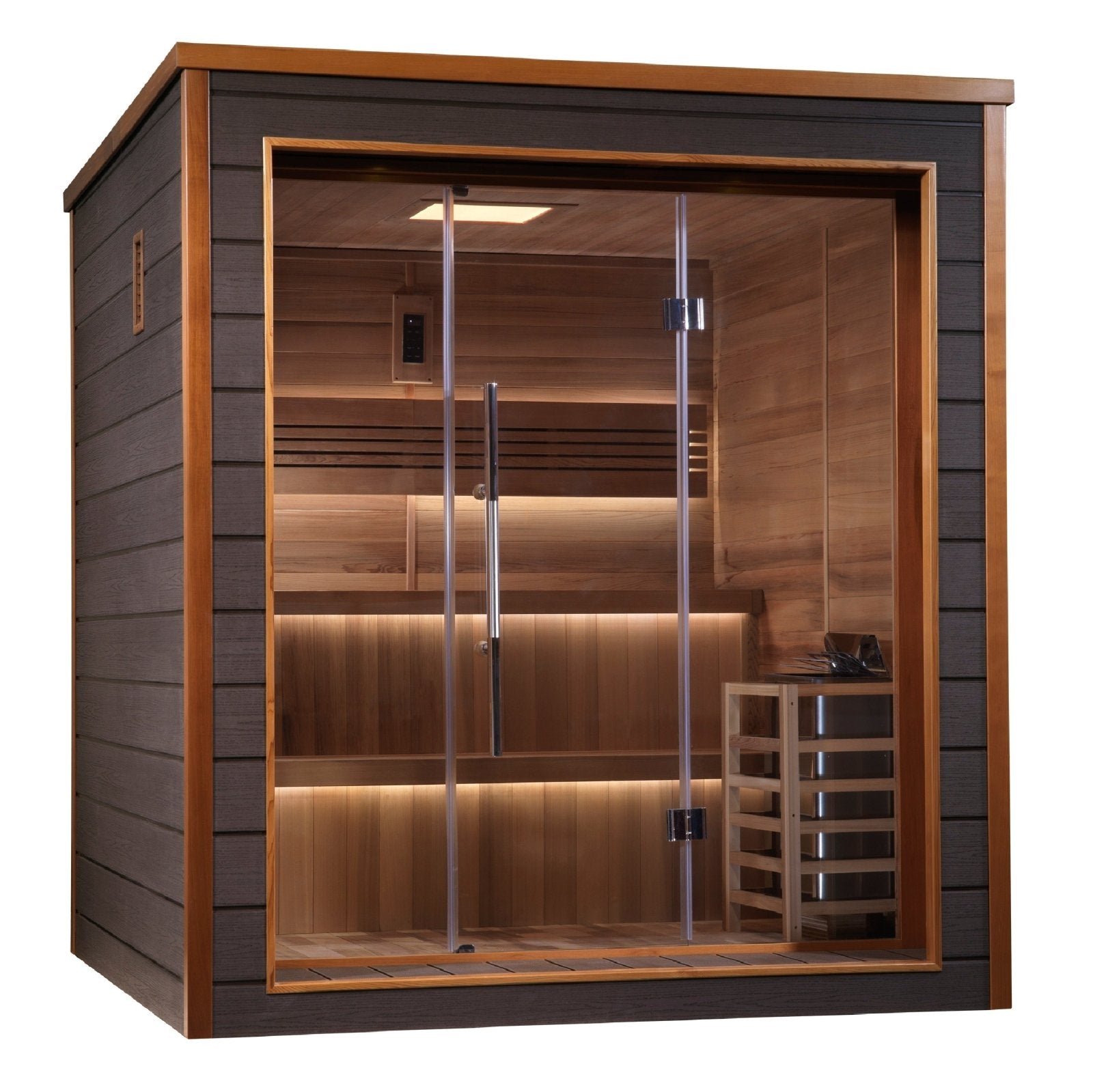 GDI Bergen 6 Person Outdoor-Indoor Traditional Steam Sauna