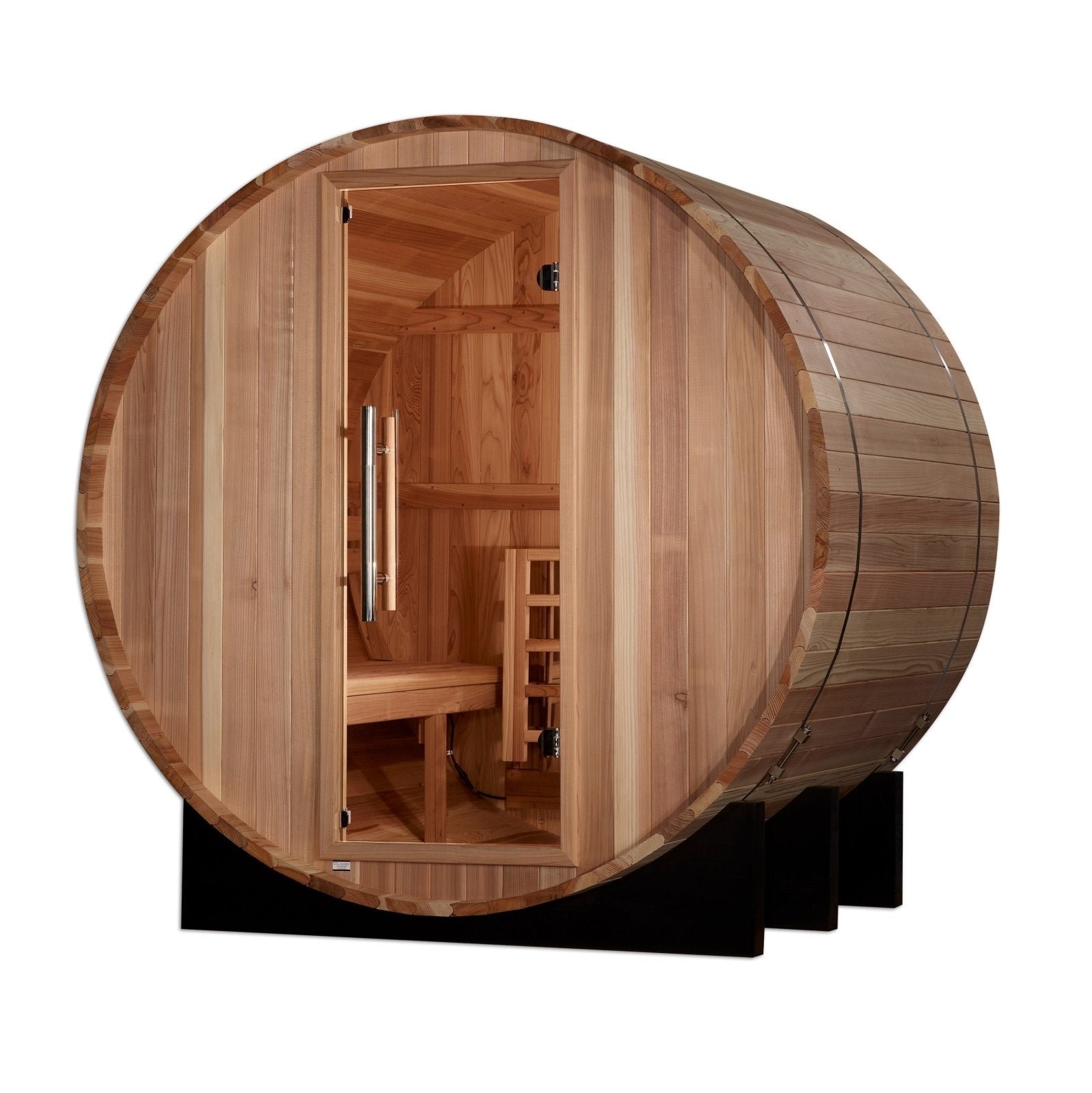 Golden Designs St. Moritz 2 Person Traditional Barrel Sauna - Image 2