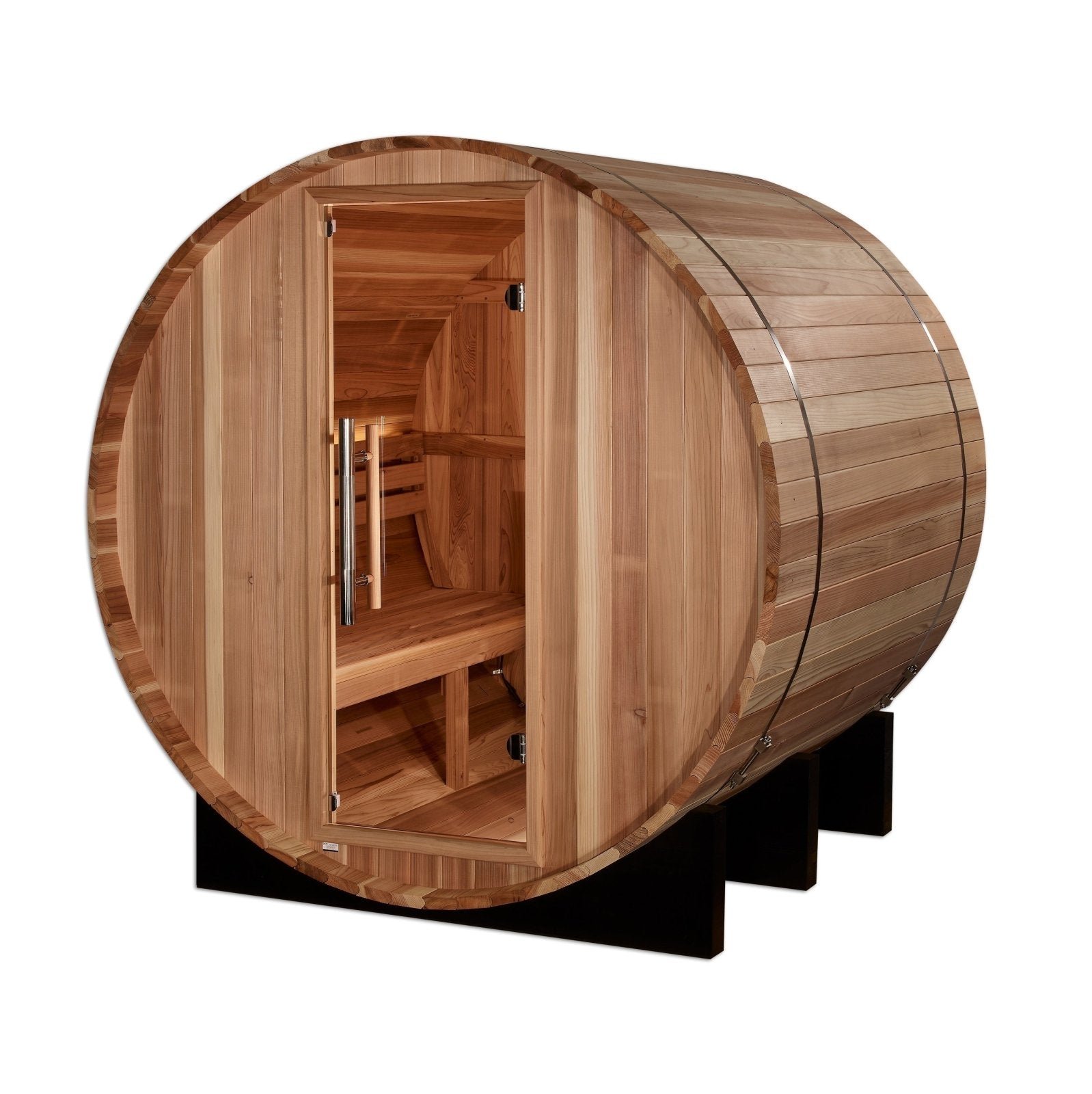 Golden Designs St. Moritz 2 Person Traditional Barrel Sauna - Image 5