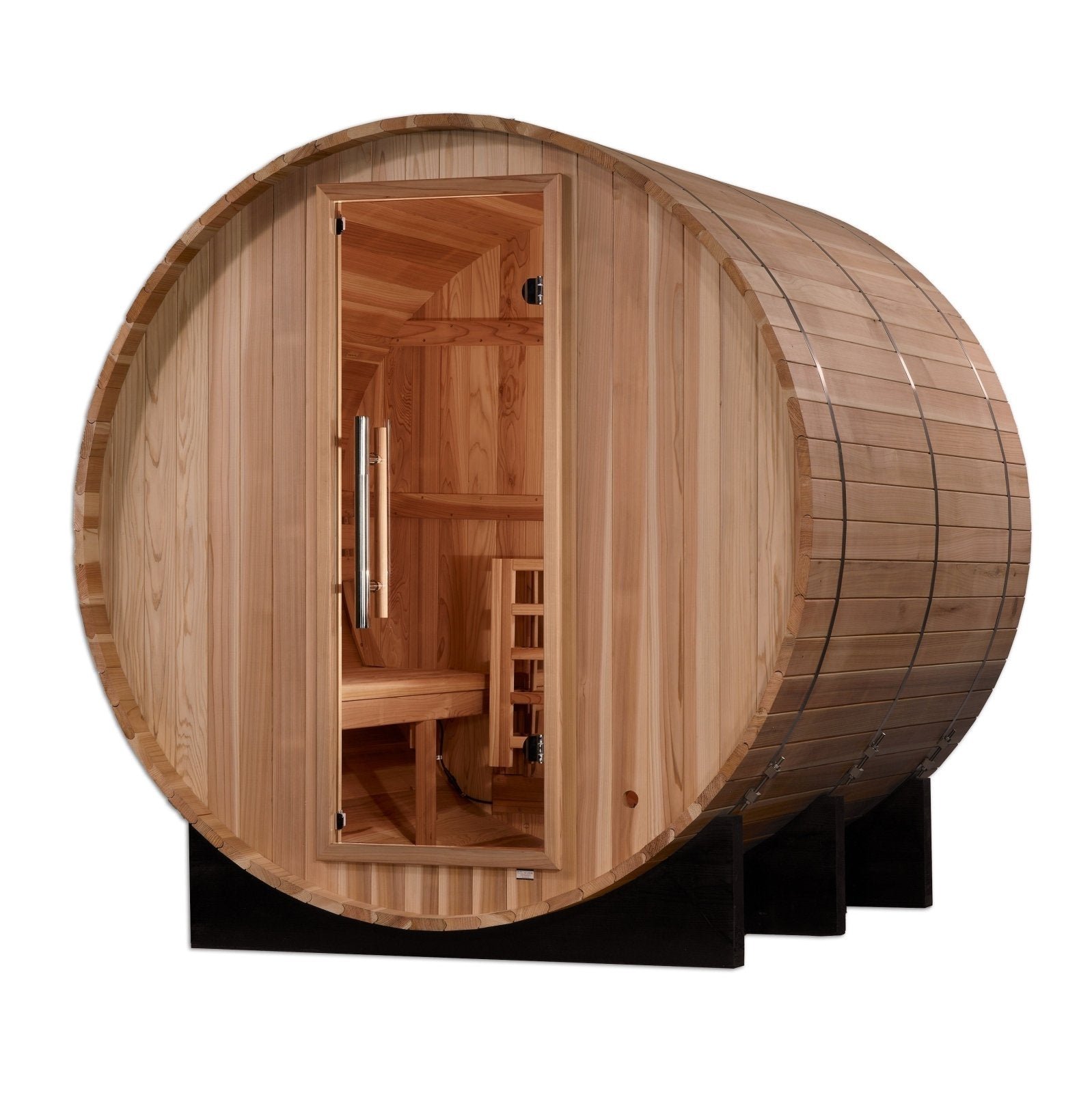 Golden Designs Arosa 4 Person Traditional Barrel Sauna - Image 2