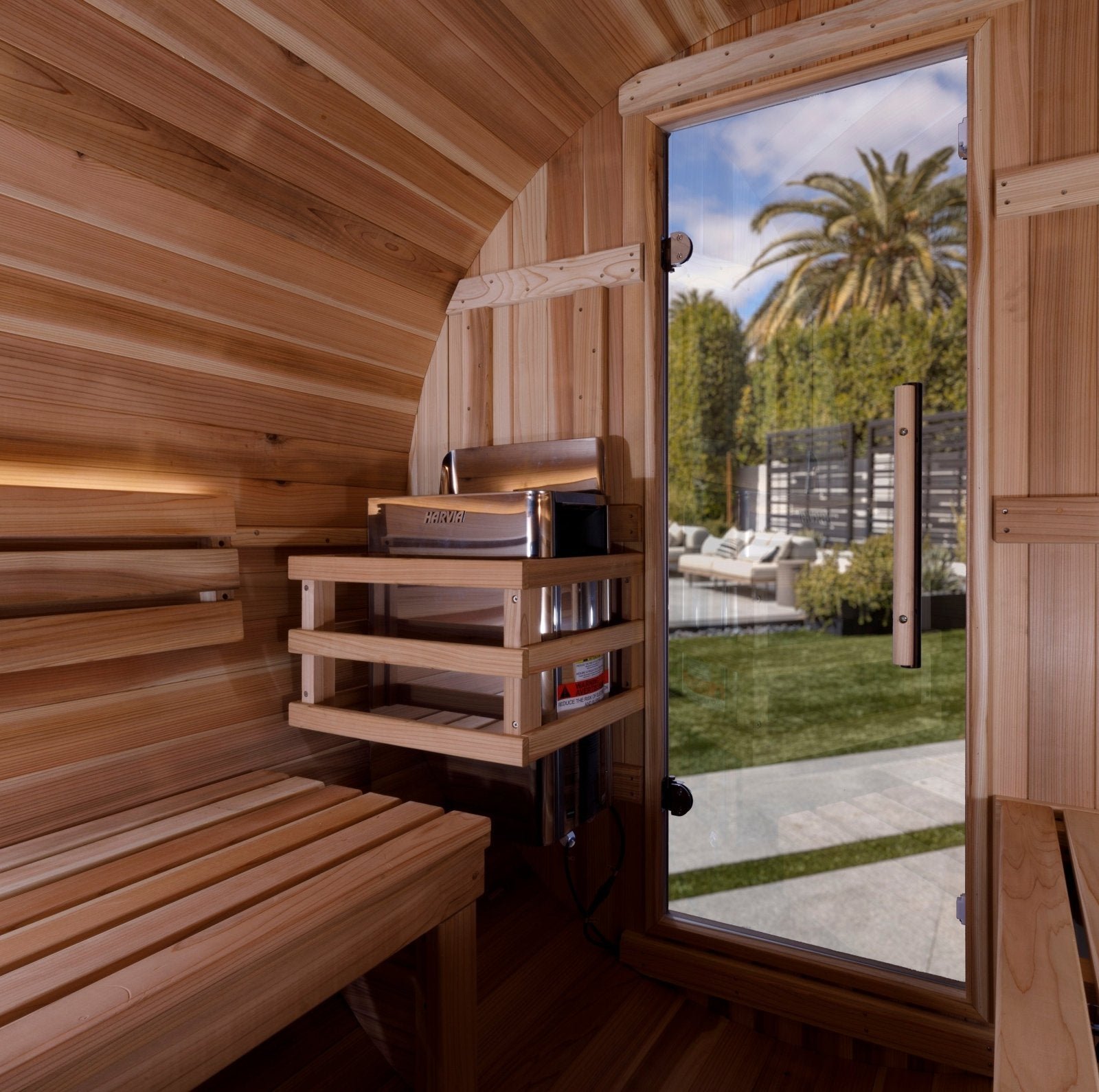 Golden Designs Zurich 4 Person Barrel Sauna - Image 3